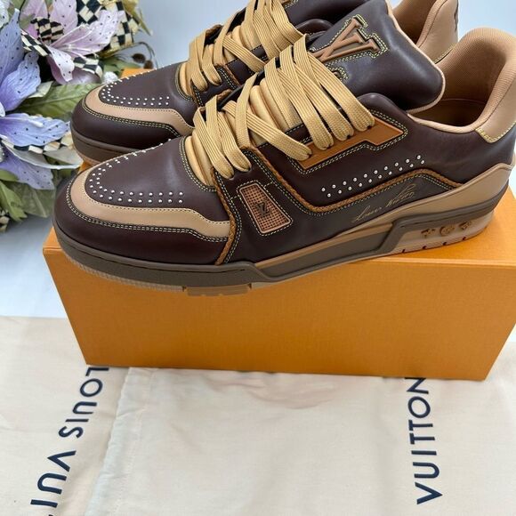 Men’s Louis Vuitton trainer sneakers size 11 fits 13 US made in Italy.RARE find - Picture 5 of 11